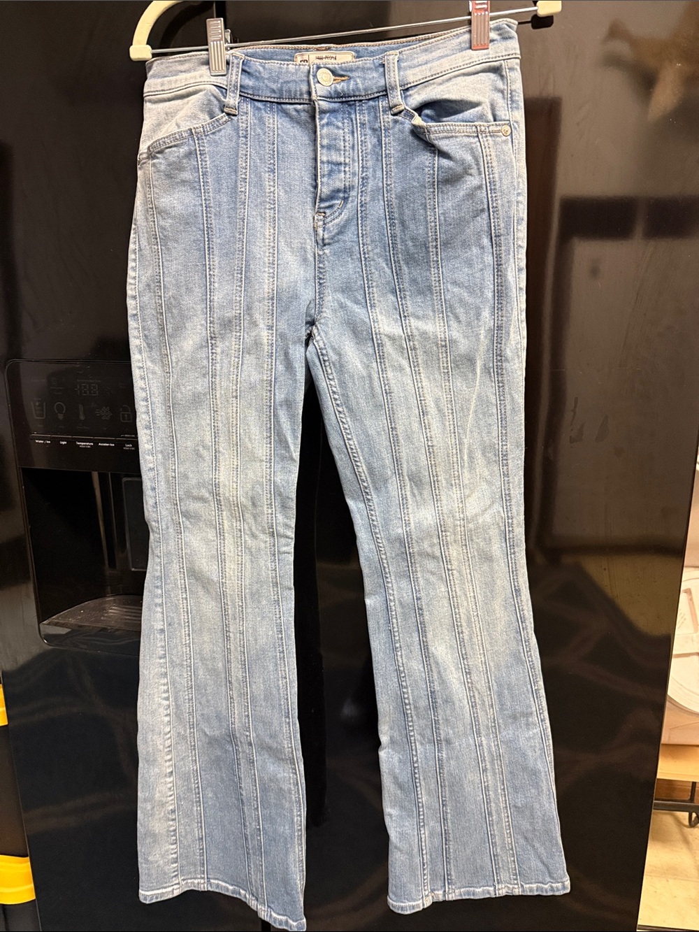 Free People Light Blue Women's Jeans with Vertical Seams